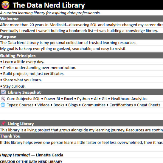 Linnette Garcia The Data Nerd Library